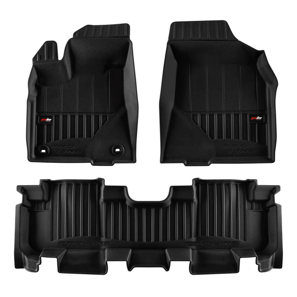 Gummimatten mit hohem Rand Toyota Highlander II (XU40) Facelift, baujahr 2011 - 2013, karosserie suv | 3D425637