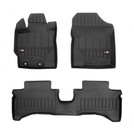 Gummimatten mit hohem Rand Toyota Yaris III Hybrid, baujahr 09.2011 - 08.2020, karosserie schrägheck | 3D428867