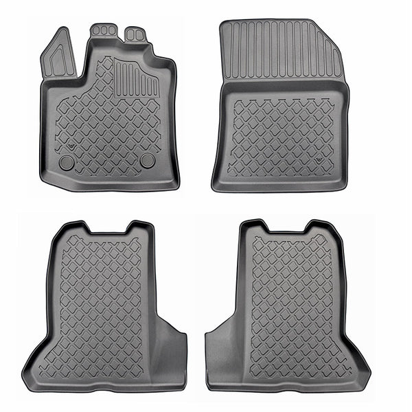 Gummimatten mit hohem Rand Dacia Dokker, baujahr 11.2012 - 09.2021, karosserie van 2-5 sitzplätzen | 603054