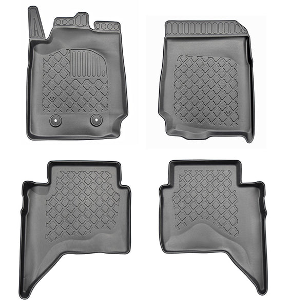 Gummimatten mit hohem Rand Ford Ranger, baujahr 12.2015 - 10.2022, karosserie pickup doppelkabine, inklusive facelift | 603143