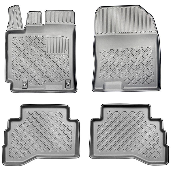 Gummimatten mit hohem Rand Hyundai Kona Hybrid, baujahr 09.2019 - 03.2023, karosserie suv entspricht nicht dem elektromodell | 603321