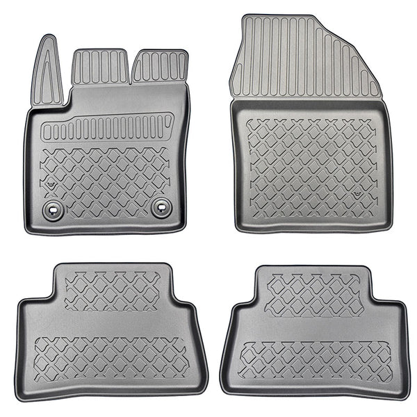 Gummimatten mit hohem Rand Toyota C-HR Hybrid, baujahr 01.2017 - 12.2023, karosserie suv entspricht nicht dem phev | 603381