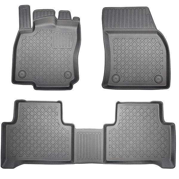 Gummimatten mit hohem Rand Volkswagen Touran II, baujahr 09.2015 - bis heute, karosserie van 5-7 sitzplätzen, ohne 3. sitzreihe | 603415