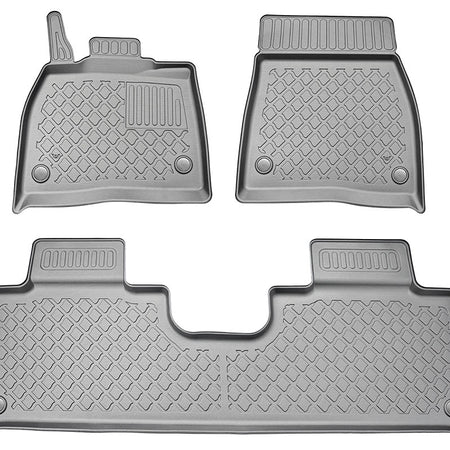 Gummimatten mit hohem Rand Mercedes EQS V296 electric, baujahr 12.2022 - bis heute, karosserie suv ohne 3. reihe | 604024