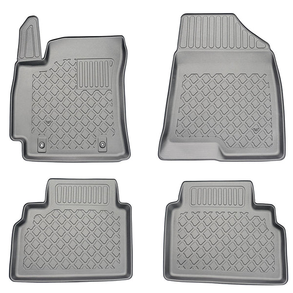 Gummimatten mit hohem Rand Hyundai Kona II Hybrid, baujahr 04.2023 - bis heute, karosserie suv entspricht nicht dem elektromodell | 604223