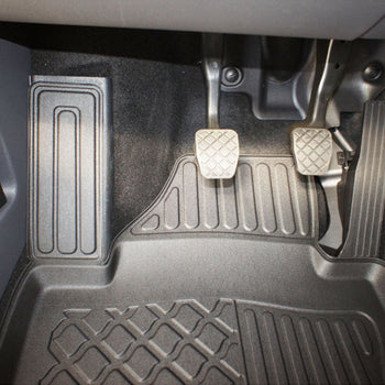 Gummimatten mit hohem Rand Volkswagen Touran I, baujahr 03.2003 - 08.2015, karosserie van 5-7 sitzplätzen, ohne 3. sitzreihe | 602551