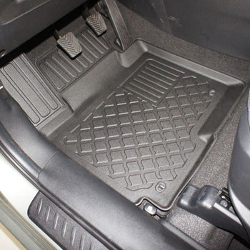 Gummimatten mit hohem Rand Kia Carens III, baujahr 04.2013 - 08.2019, karosserie van 5-7 sitzplätzen, ohne 3. sitzreihe | 603187