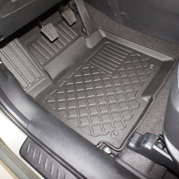 Gummimatten mit hohem Rand Kia Carens III, baujahr 04.2013 - 08.2019, karosserie van 5-7 sitzplätzen, ohne 3. sitzreihe | 603187