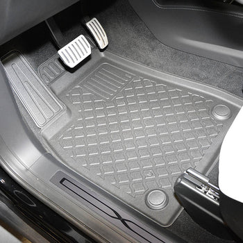 Gummimatten mit hohem Rand Tesla Model X, baujahr 10.2016 - 12.2020, karosserie suv 6-7 sitzplätze, vordere automatten | 653861