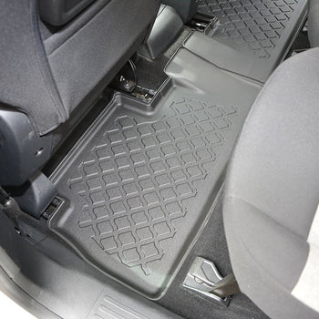 Gummimatten mit hohem Rand Citroen Berlingo e- EV, baujahr 09.2021 - 12.2022, karosserie van 5-7 sitzplätzen, ohne 3. sitzreihe | 603440