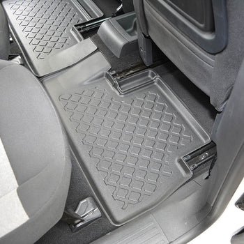 Gummimatten mit hohem Rand Citroen Berlingo e- EV, baujahr 09.2021 - 12.2022, karosserie van 5-7 sitzplätzen, ohne 3. sitzreihe | 603440