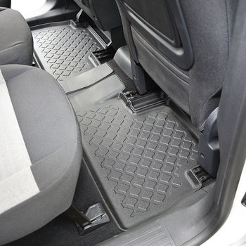 Gummimatten mit hohem Rand Citroen Berlingo e- EV, baujahr 09.2021 - 12.2022, karosserie van 5-7 sitzplätzen, ohne 3. sitzreihe | 603440