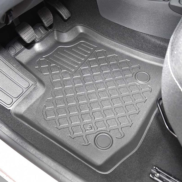 Gummimatten mit hohem Rand Dacia Dokker, baujahr 11.2012 - 09.2021, karosserie van 2-5 sitzplätzen, 1. sitzreihe | 653054