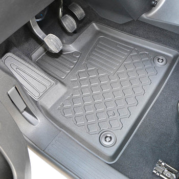 Gummimatten mit hohem Rand Peugeot Partner III, baujahr 06.2018 - bis heute, karosserie van 2-3 sitzplätzen, kürzer und langer radstand | 653440