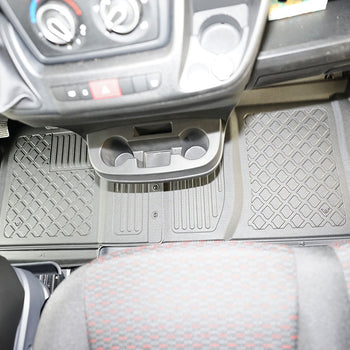 Gummimatten mit hohem Rand Opel Movano C, baujahr 05.2021 - bis heute, karosserie van 2-3 sitzplätzen, kürzer, mittlerer und langer radstand | 653448