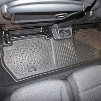 Gummimatten mit hohem Rand Peugeot Partner II, baujahr 2008 - 08.2018, karosserie van 5-7 sitzplätzen, ohne 3. sitzreihe | 602920