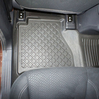 Gummimatten mit hohem Rand Mercedes X-Klasse Clasa X, baujahr 01.2016 - bis heute, karosserie pickup ohne den am rechten beifahrer befestigten feuerlöscher | 603361