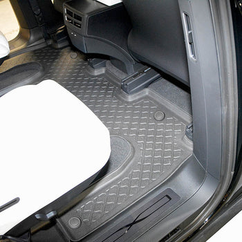 Gummimatten mit hohem Rand Tesla Model X Facelift, baujahr 01.2021 - bis heute, karosserie suv, 6 Sitzplätze, 2. Sitzreihe #3