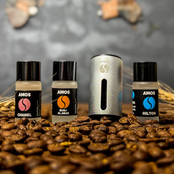 AMOS mini Aromadiffusor+ 3 Düfte GESCHENKPAKET