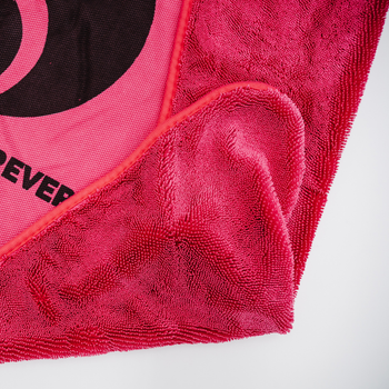 AMOS Powerfluff Ultra-saugfähiges Mikrofaser-Trockentuch, 1000 GSM, 60x80 cm, Rosa + GRATIS Handschuh