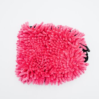 AMOS Powerfluff Ultra-saugfähiges Mikrofaser-Trockentuch, 1000 GSM, 60x80 cm, Rosa + GRATIS Handschuh