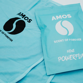 3er Set AMOS Powerfluff Mini Mikrofaser-Tücher, 250 GSM, 40x40 cm, Blau