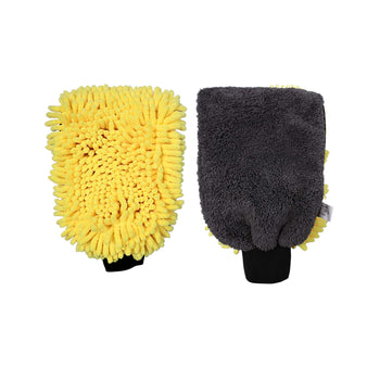 Mikrofaser-Wasch- und Reinigungshandschuh 2in1