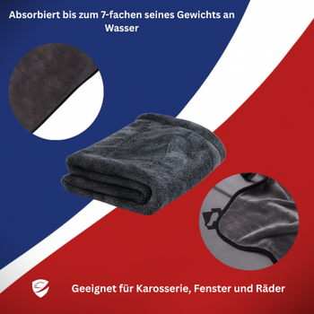 Big Boss Arka Ride Autotuch, doppellagig, 1200 GSM + GRATIS Waschhandschuh