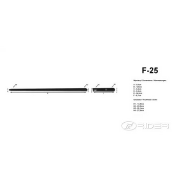 Türschutz-/Zierleisten Ford Fiesta VI, baujahr 10.2008 - 06.2017, karosserie schrägheck, 3 Türen #8