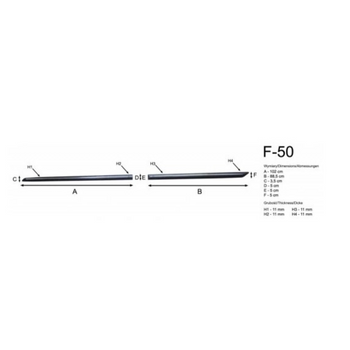 Türschutz-/Zierleisten Toyota Corolla X, baujahr 08.2013 - 06.2018, karosserie limousine, E160/E170/E180 #1