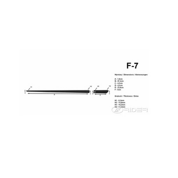 Türschutz-/Zierleisten Mazda CX -7, baujahr 07.2007 - 08.2012, karosserie suv | F-7