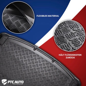 Kofferraumwannen Audi A6 C6 Allroad Quattro, karosserie kombi, baujahr 03.2005 - 2011, modelle mit schienensystem im kofferraum | 192036BSC