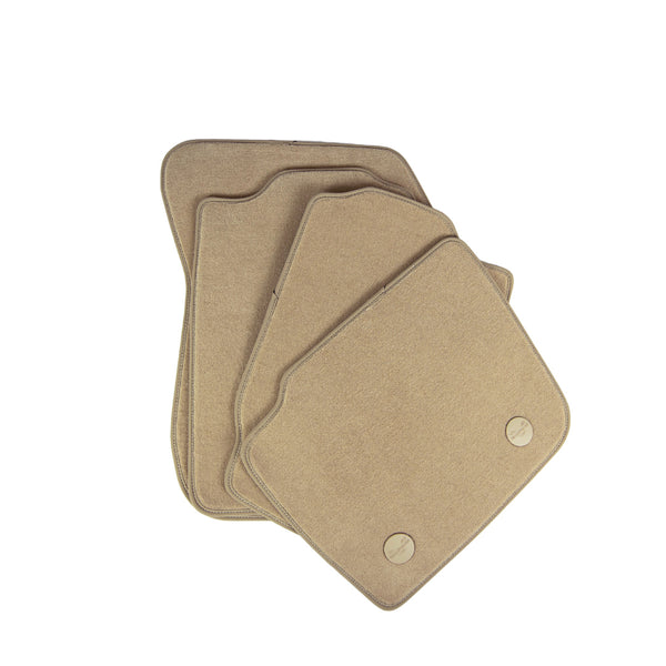 Autoteppiche (schwarz) Renault Megane II, baujahr 08.2003 - 05.2009, karosserie kombi, universelles Klemmsysteme | 1065254BEIGE