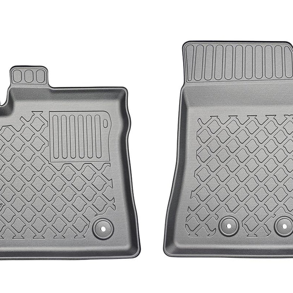 Gummimatten mit hohem Rand Ford Transit Courier II, baujahr 06.2014 - bis heute, karosserie van 2 sitzplätze, komplettset für vordersitze | 654056