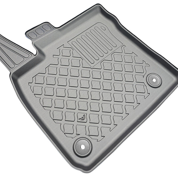 Gummimatten mit hohem Rand Ford Transit Courier II, baujahr 06.2014 - bis heute, karosserie van 2 sitzplätze, komplettset für vordersitze | 654056