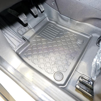 Gummimatten mit hohem Rand Ford Transit Courier II, baujahr 06.2014 - bis heute, karosserie van 2 sitzplätze, komplettset für vordersitze | 654056