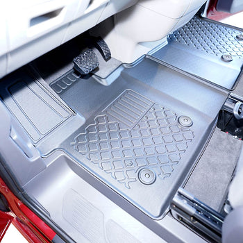 Gummimatten mit hohem Rand Volkswagen T7 Multivan eHybrid PHEV, baujahr 10.2021 - bis heute, karosserie van langer radstand, vordere automatten | 653893
