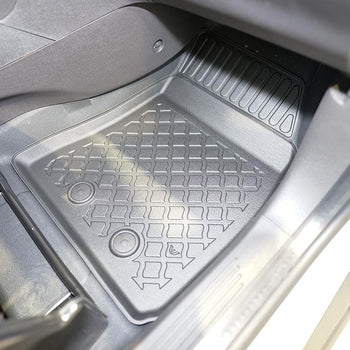 Gummimatten mit hohem Rand Ford Transit Courier II, baujahr 06.2014 - bis heute, karosserie van 2 sitzplätze, komplettset für vordersitze | 654056