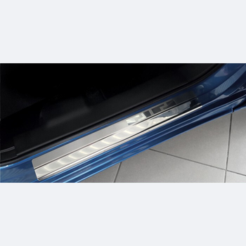 Einstiegsleisten Edelstahl Volkswagen T5 Caravelle, baujahr 2003 - 05.2015, karosserie van | 08-0969