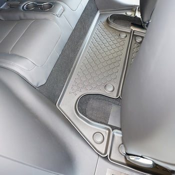 Gummimatten mit hohem Rand Tesla Model X Facelift, baujahr 01.2021 - bis heute, karosserie suv, 6 Sitzplätze, 3. Sitzreihe #1