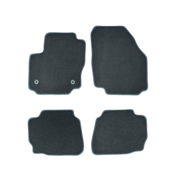 Autoteppiche (grau) Mazda 3 I, baujahr 10.2003 - 04.2009, karosserie schrägheck, universelles Klemmsysteme | 1039654GRAY