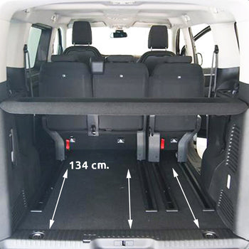 Kofferraumwannen Opel Zafira Life, karosserie van, baujahr 03.2019 - bis heute, mittlerer radstand l2, hinter der 2. sitzreihe (sitze nach hinten geschoben) #5 - 7