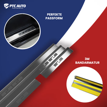 Einstiegsleisten Edelstahl Citroen C5 I, baujahr 2000 - 2008, karosserie limousine #1 - 4