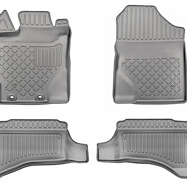 Gummimatten mit hohem Rand Toyota Yaris III Hybrid, baujahr 2015 - 08.2020, karosserie schrägheck, hybrid #1 - 1