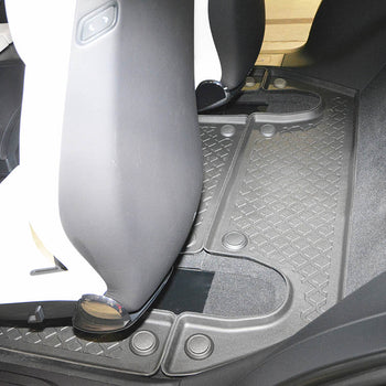 Gummimatten mit hohem Rand Tesla Model X, baujahr 10.2016 - bis heute, karosserie suv, 6 sitzplätze, 3. sitzreihe #1 - 6