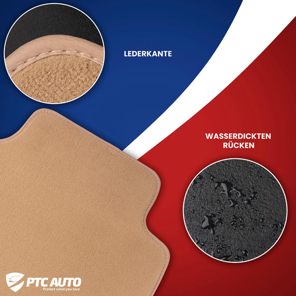 Autoteppiche (beige) Ford Mondeo IV Facelift, baujahr 2012 - 2015, karosserie limousine, ovales befestigungssystem #1 - 2